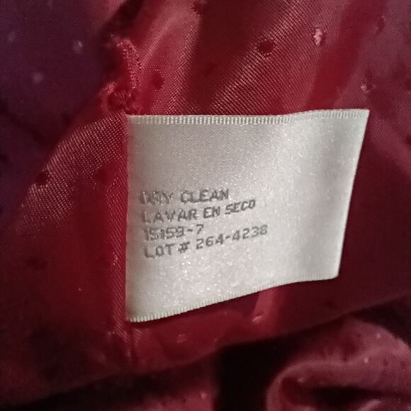 Wool Coat 3X Women's Red Worthington Fully Lined Kick-Pleat Plus Size Inclusive - Picture 10 of 11